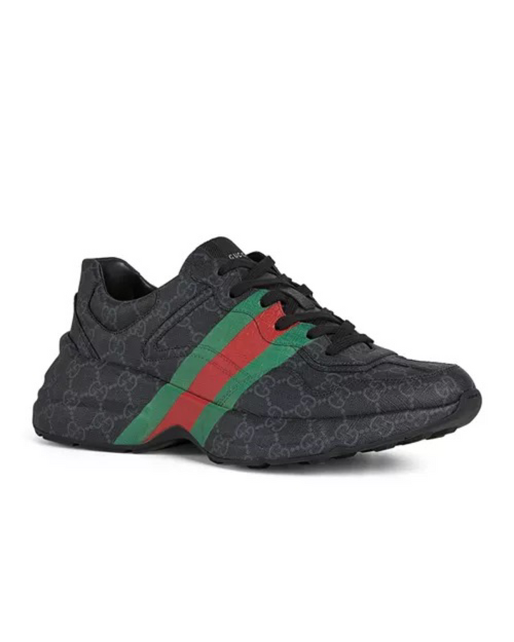 Men's Rhyton GG Supreme Canvas Sneakers