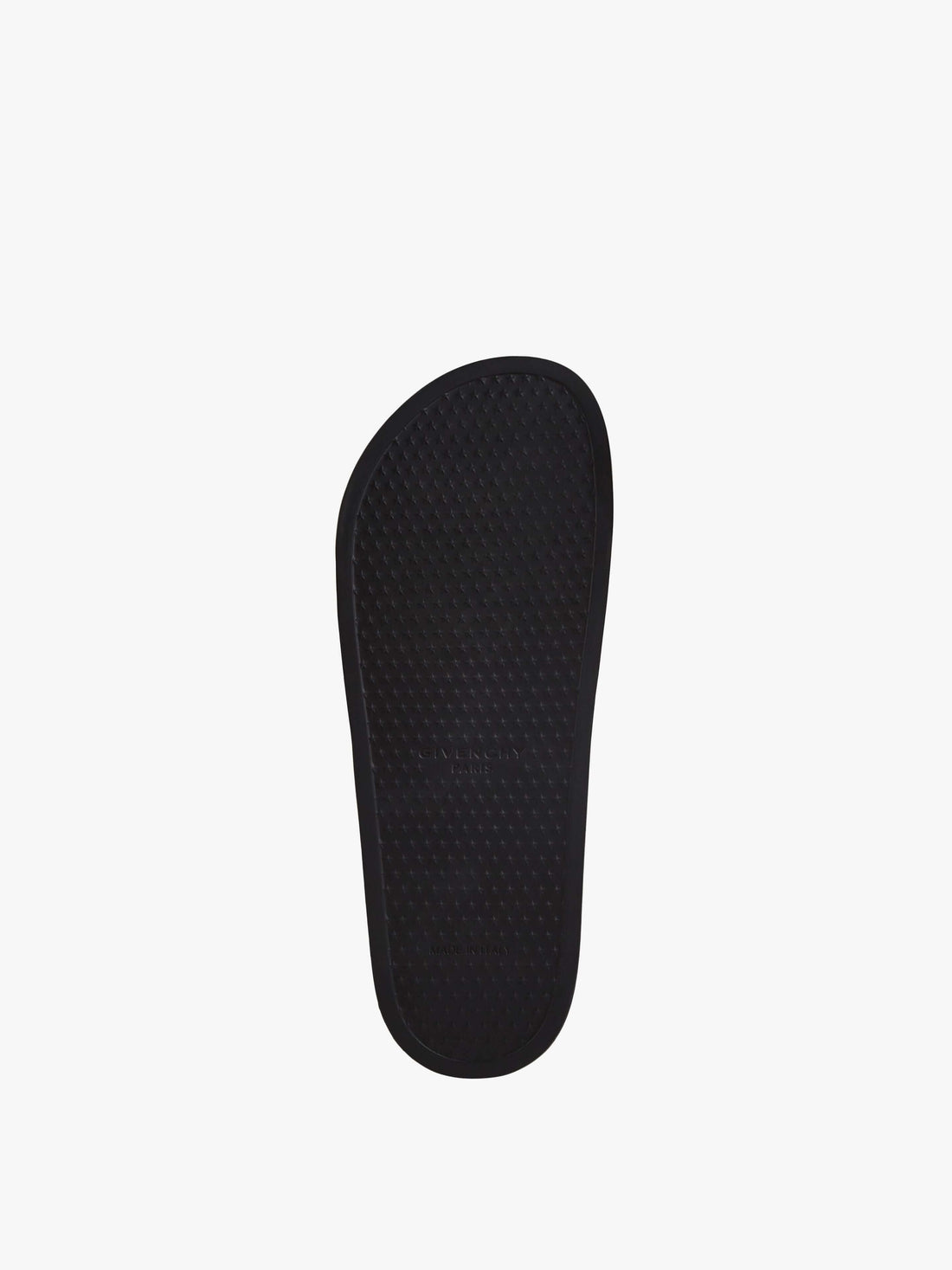 Slide flat mules in rubber