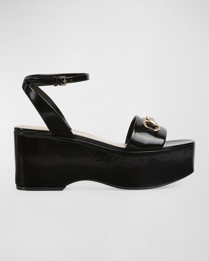Gucci
Lady Patent Horsebit Platform Sandals