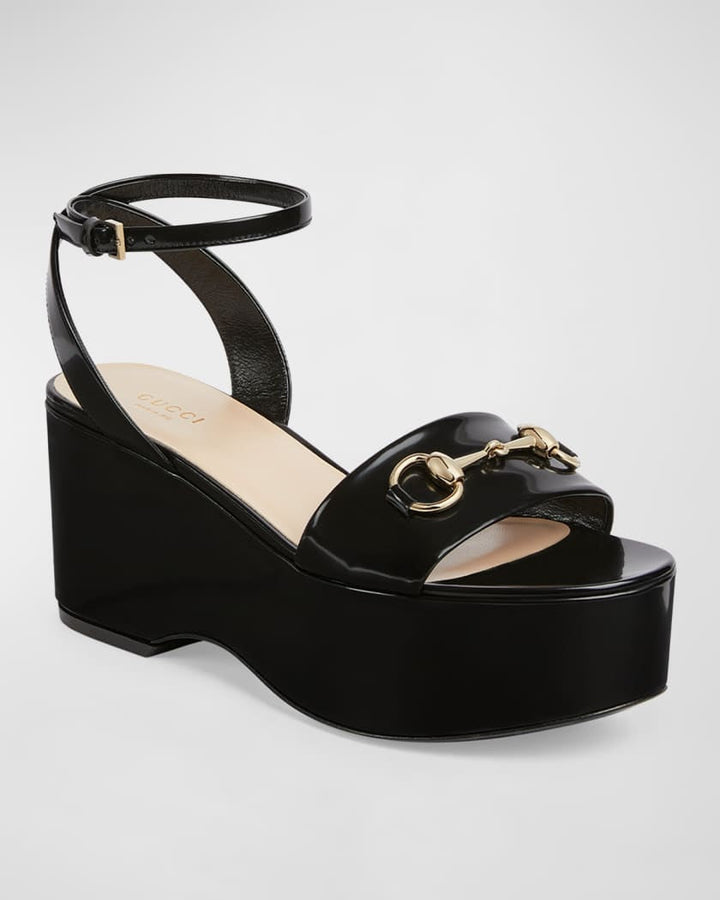 Gucci
Lady Patent Horsebit Platform Sandals