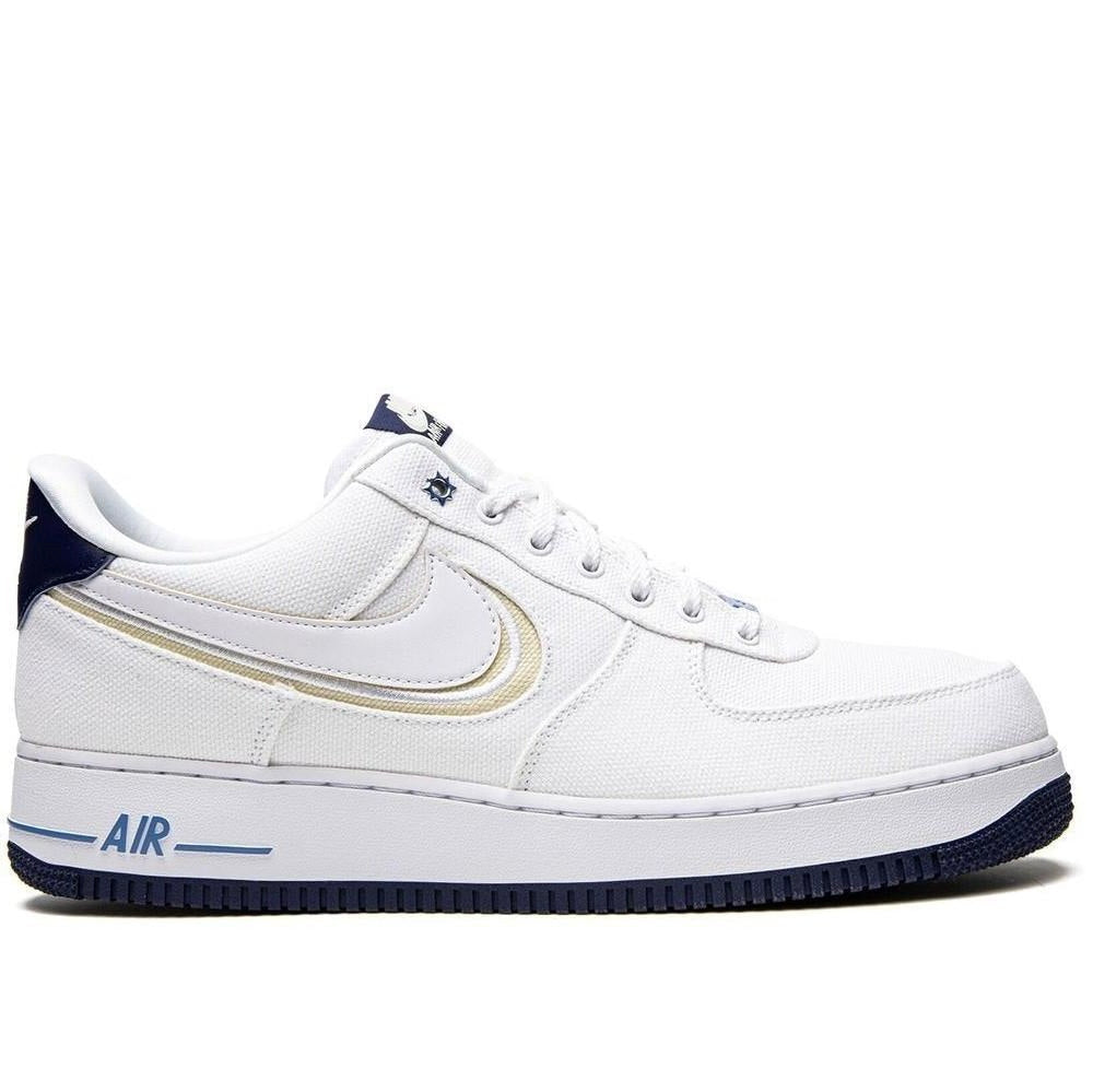 Nike Air Force 1 PRM "White/White Fossil/Blue Void" sneakers