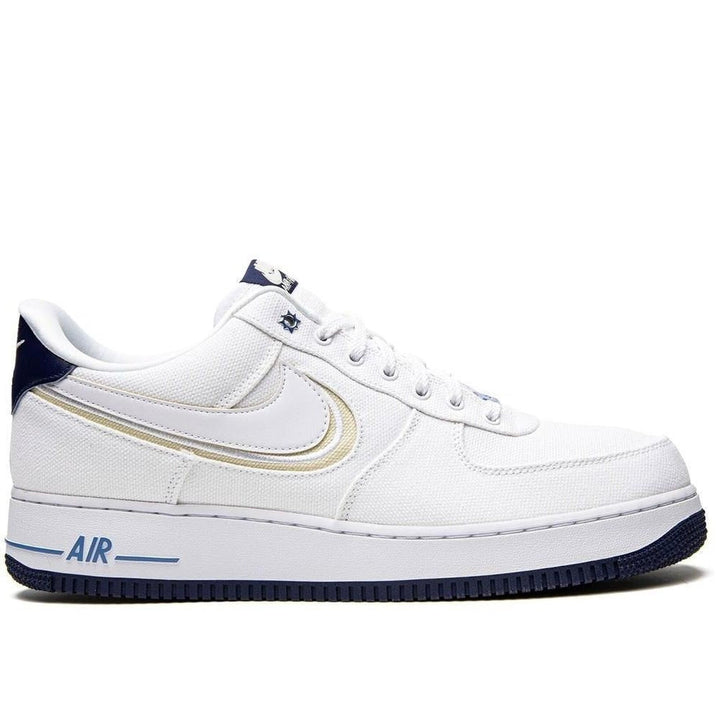 Nike Air Force 1 PRM "White/White Fossil/Blue Void" sneakers